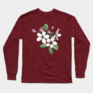 Arkansas State Flower : Apple Blossom Long Sleeve T-Shirt